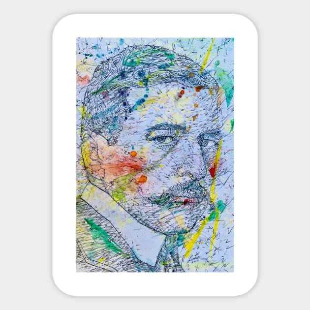 HUGO VON HOFMANNSTHAL watercolor portrait Sticker by lautir